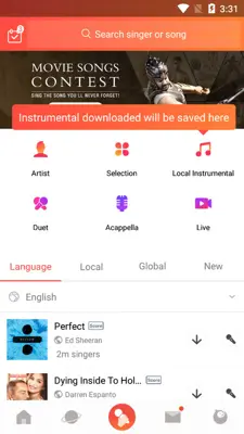 WeSing android App screenshot 1